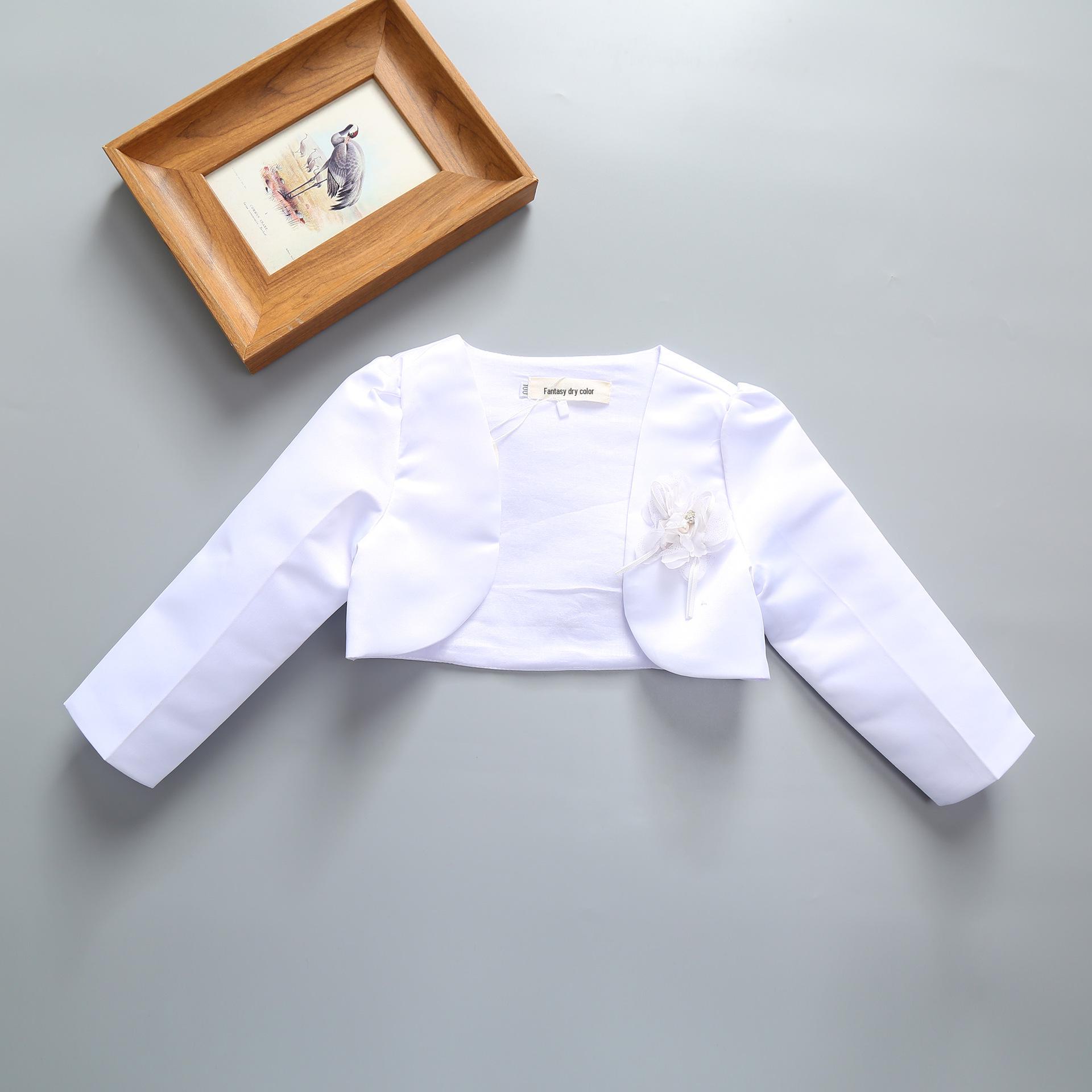 

Платье с длинными рукавами и цветочным принтом для девочек, шаль, накидка - Принцесса, жакет, кардиган