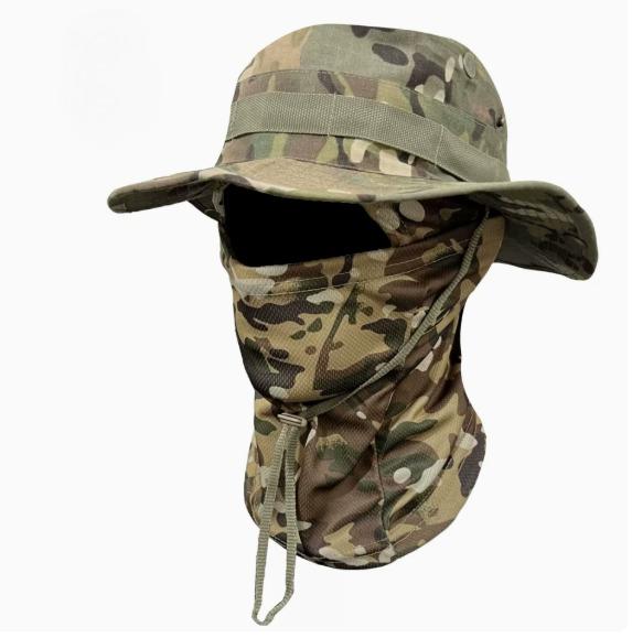 Men's Sun Protection Wide Brim Hat With Balaclava Mix Set Breathable Hunting Hat Outdoor Camping Hiking Fishing Cap