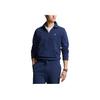 Polo Ralph Lauren Solid Color Polo Collar Half-Zip Long Sleeve Sweatshirt Men sweatshirt Navy-Blue 710934601-009