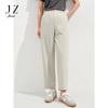 Jiuzi Anna Kou Japanese Style Minimalist Commuting Casual Tapered Pants