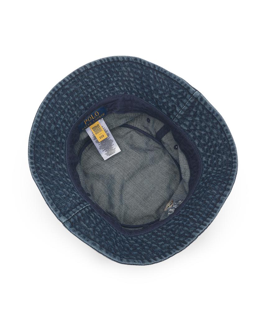 POLO RALPH LAUREN Polo Bear Denim Bucket Hat - Bru