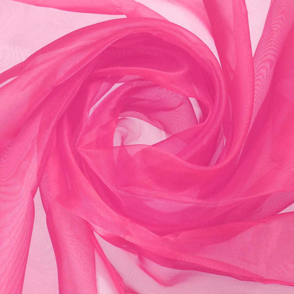 Organza Tulle Roll Fabric 60" Bridal Solid Sheer Organza Crystal Organza Sheer Silky Fabric for DIY Craft Table Home Decoration