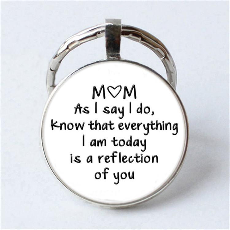 Keychain Accessories Pendant Floral Thanksgiving Text Good Friends Retro Personalized Keychain Gift Pendant