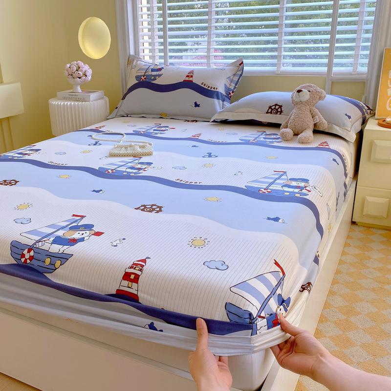 100% Cotton Maternal and Infant Grade Pure Cotton Single-piece Mattress Mattress Protective Cover All-inclusive Bed Sheet Washable Protective Cover