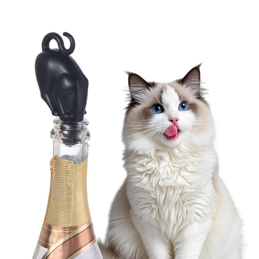 Keep Fresh Kitten Silicone Wine Bottle Stopper Reusable Beer Bottle Stopper  Cat Lovers Gift