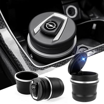 Usdf3 1PC LED Portable Car Logo Emblem Ashtray Cigarette Ash Hold Cup Holder Auto Decor For Corsa Mokka Astra Cascada Adam