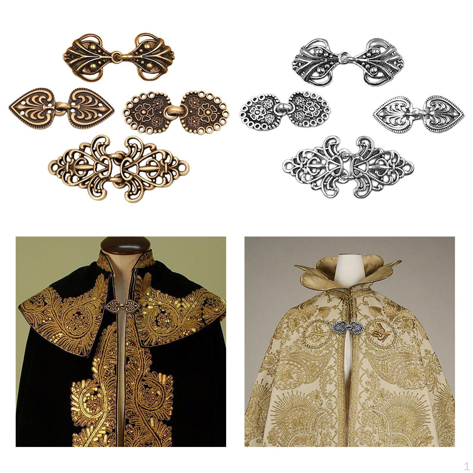 

8 шт. Средневековая застежка для плаща, винтажная клипса для свитера, зажимы для плаща, ретро застежка для кардигана, шали, воротника