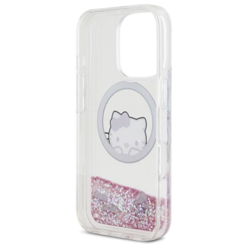 Hello Kitty Liquid Glitter Sweet Kitty Bows Magsafe - Etui Iphone 16 Pro Max (Biały)