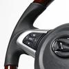 REAL Brown Wood Steering Wheel for Toyota Move Cast and Pixis Joy (LA150), Stella, (LA250), (M90-BRW-BK-MOV)