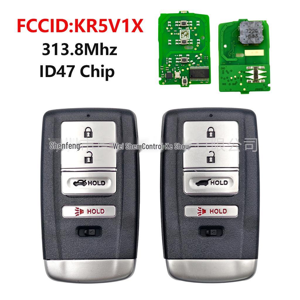 Honda Acura MDX RDX Smart 4-Button Car Key Remote KR5V1X 313.8MHz