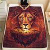 1Pc Grasslandanimals Print Flannel Blanket, High quality Comfortable for All Seasons, Home Decor, Warmth and Comfort, Perfect for Christmas Gifts