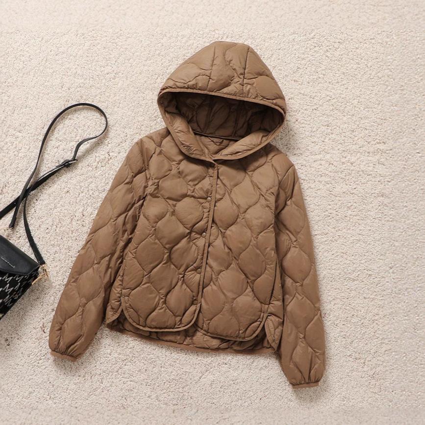 Autumn and Winter New Hooded Short Light Down Jacket Women's Casual Versatile Outer Wear Small Duck Down Jacket Trendy