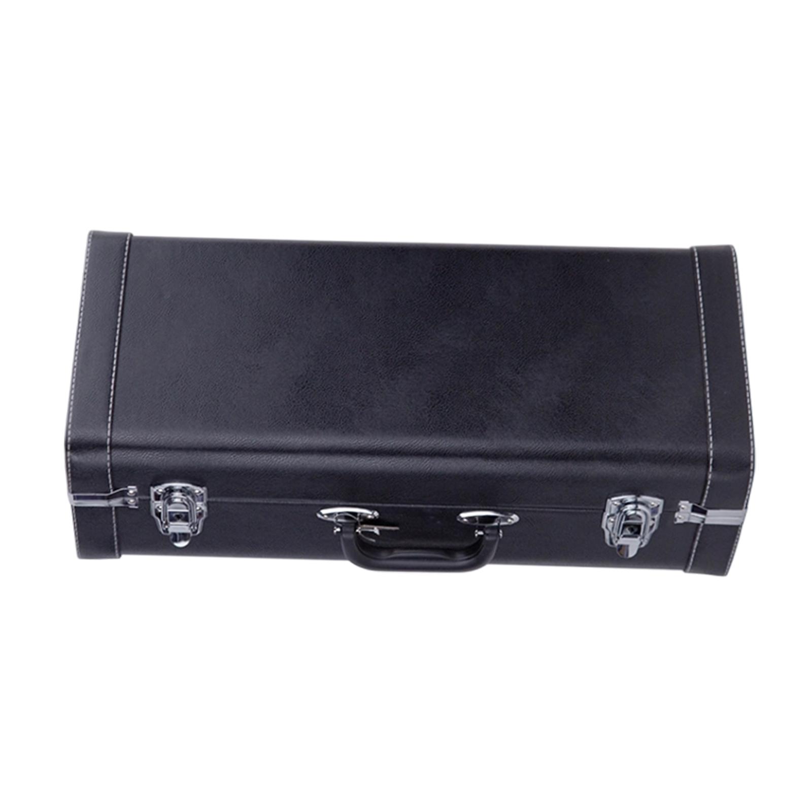 Trumpet Case Protective Professional Portable for BB Horn Storage Box Carrying Case Musical Instrument Accessory for Performance чёрный