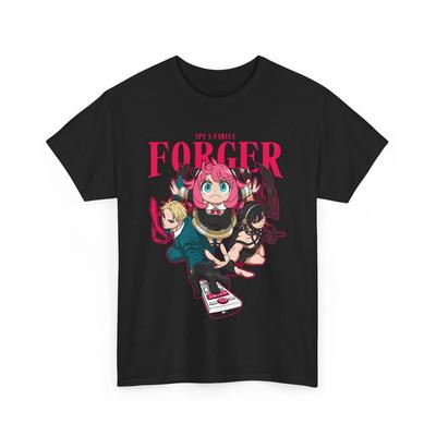 Spy X Family T-Shirt, Loid Anya Bon Forger Unisex Manga Anime Shirt Black S-5XL