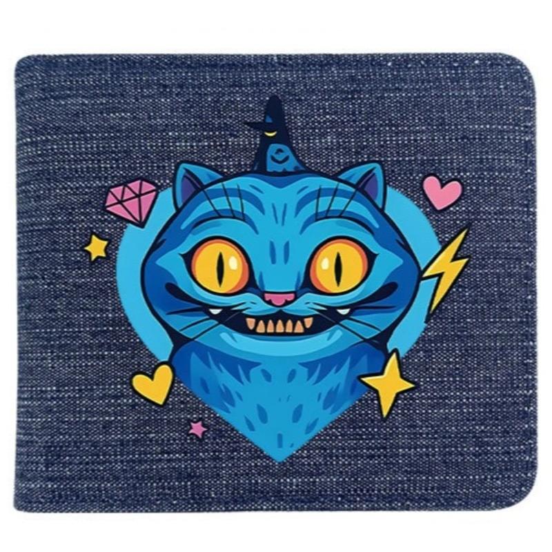 Fold Denim Kpop Hunters Rumi Zoey Mira Anime Wallet Short Purse
