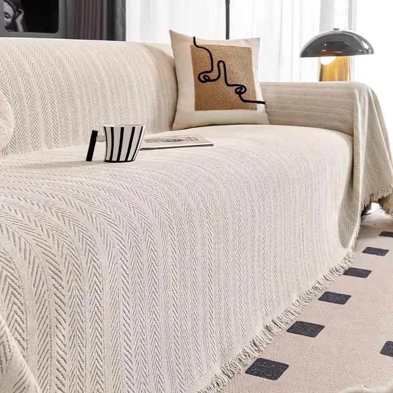 Twill Chenille Sofa Covers for Living Room Double Use Full Cover Sofa Blankets Four Season Universal Couch Slipcovers Home Decor S 180x130cm 1pc 6868₽