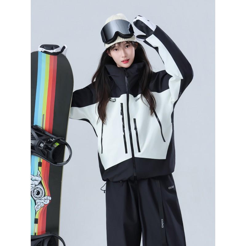 Unisex 3L Ski Suit Set Waterproof Windproof Thickened Snowboarding Jacket Pants Men Women