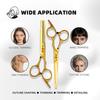 Gold Cap Stainless Steel Hair Cutting & Thinning Scissors for Professional Stylists