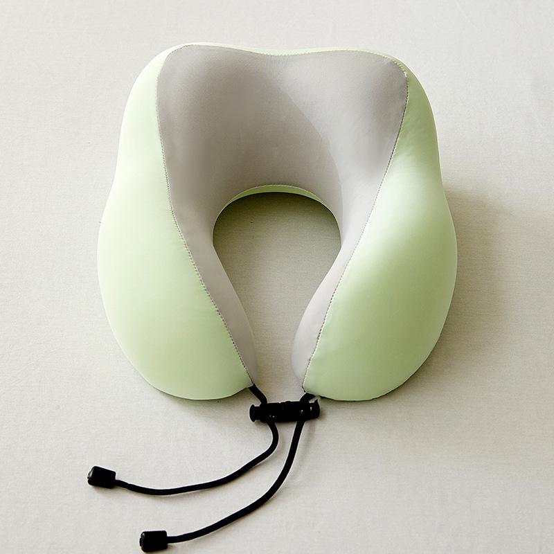 U-Shaped Memory Foam Travel Neck Pillow for Sleep & Airplane Headrest