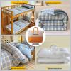 Muji Style Plaid Antibacterial Dorm Bedding Set - Six-Piece
