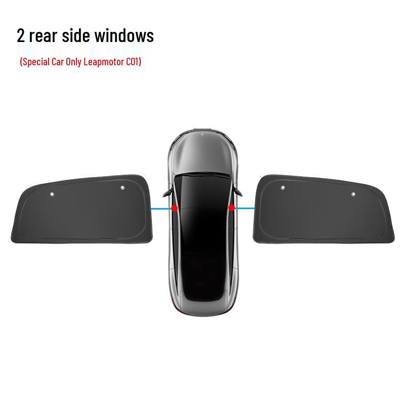 Leapmotor C01/C11 Window Sunshade: Privacy, Lightproof, Heat Insulation, Anti-Peeping Protection
