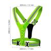 High Visibility Night Running Vest Adjustable Sports Vest  for  Night Warning Work Fishing