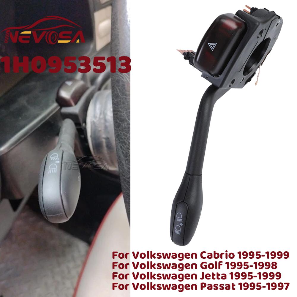 Control Hazard Warning For 1995-1999 Volkswagen Cabrio Golf Jetta Passat Indicators Control Stalk Turn Signal Switch 1H0953513 Hazard Indicators
