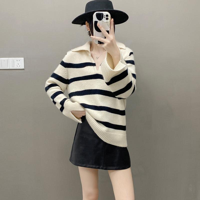 

Женский свитер Qinghe 100% чистый кашемир - Ультрамягкий роскошный зимний пуловер XXL чёрный