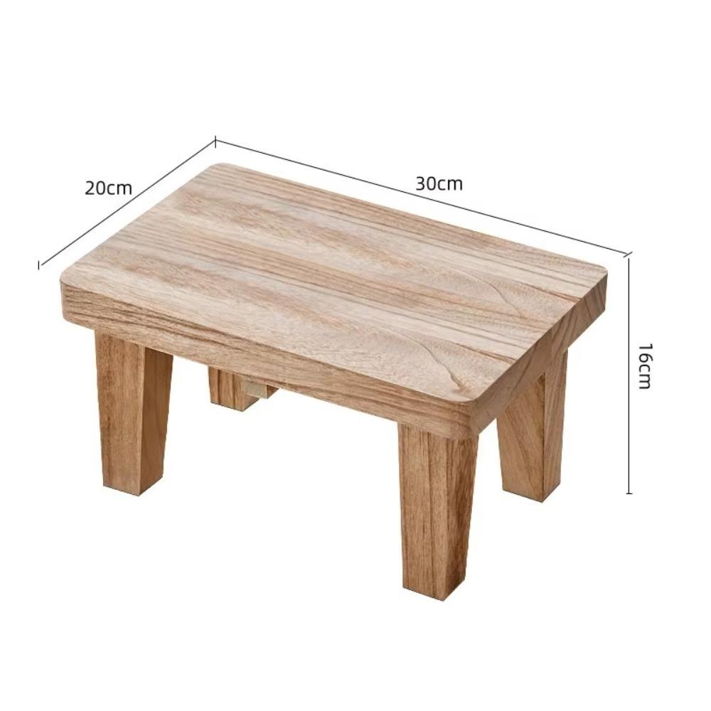 Japanese-style Small Stool Solid Wood Home Low Stool Coffee Table Shoe-changing Stools Indoor