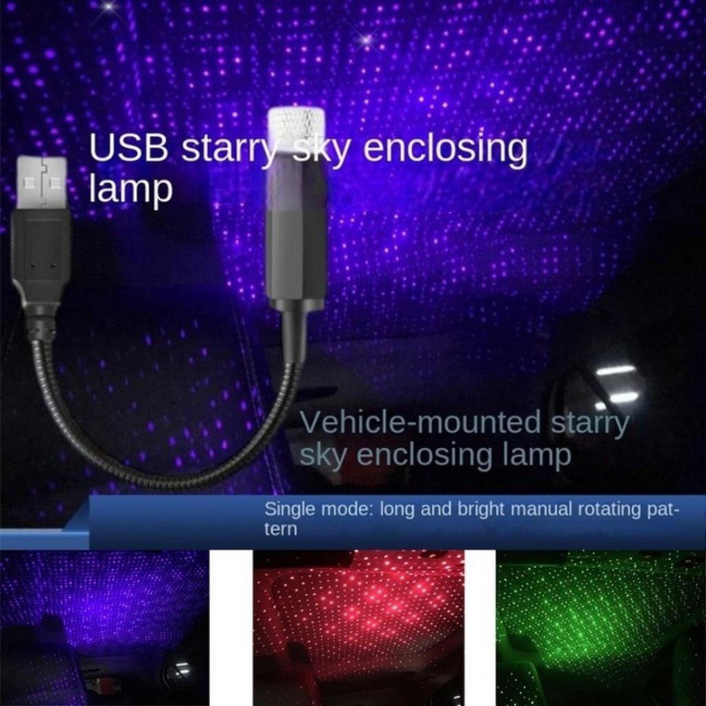 Mini LED Car Roof Star Night Light Projector Atmosphere Galaxy Lamp USB Decorative Adjustable for Auto Roof Room Ceiling Decor