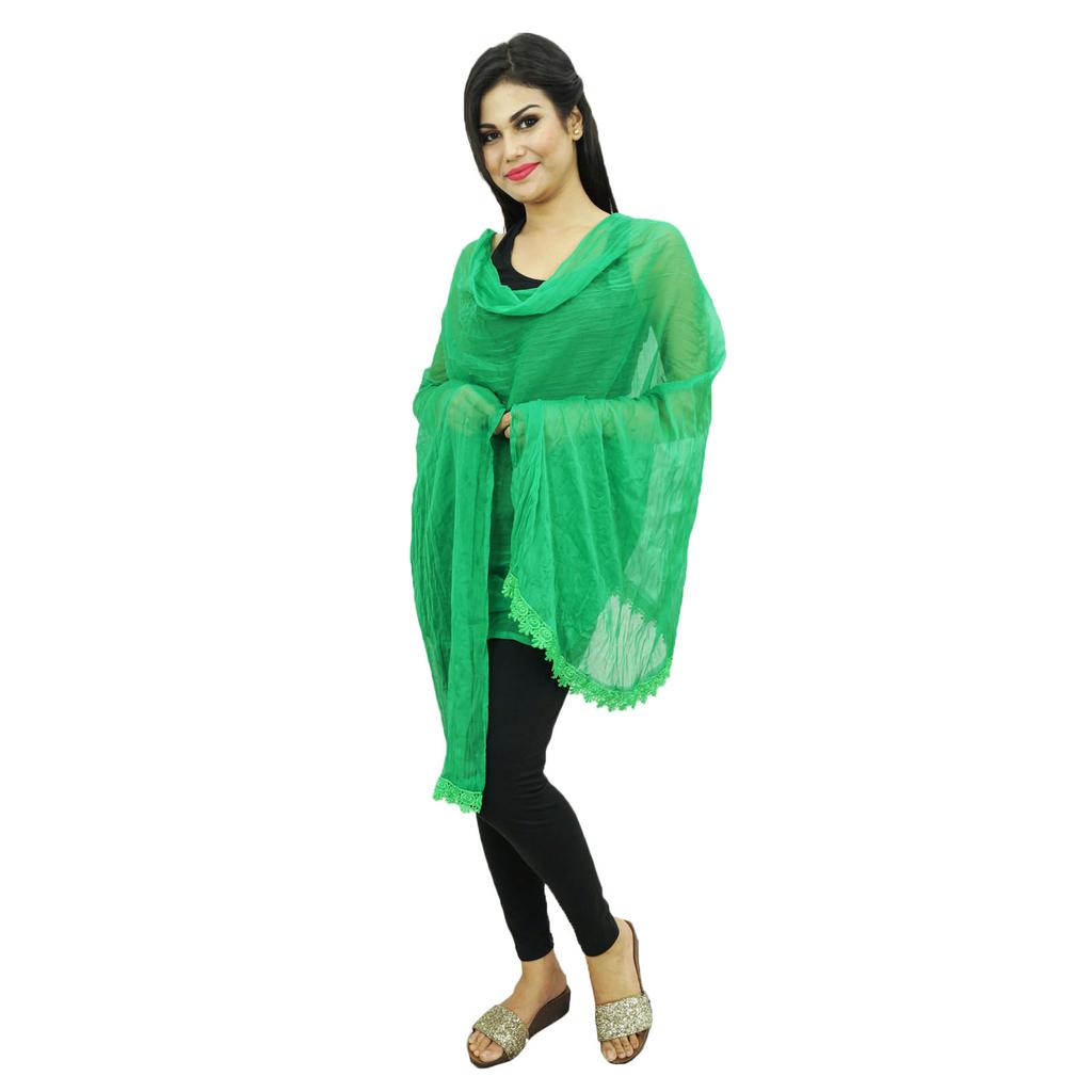 Chiffon Blend Dupatta Women Ethnic Chunni Fashion Stole Traditional Indian