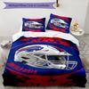 Football Helmet Art Themed Bedding 3Pcs Duvet Cover Set Decorative Bed Linen For Teen Room Home Decoration