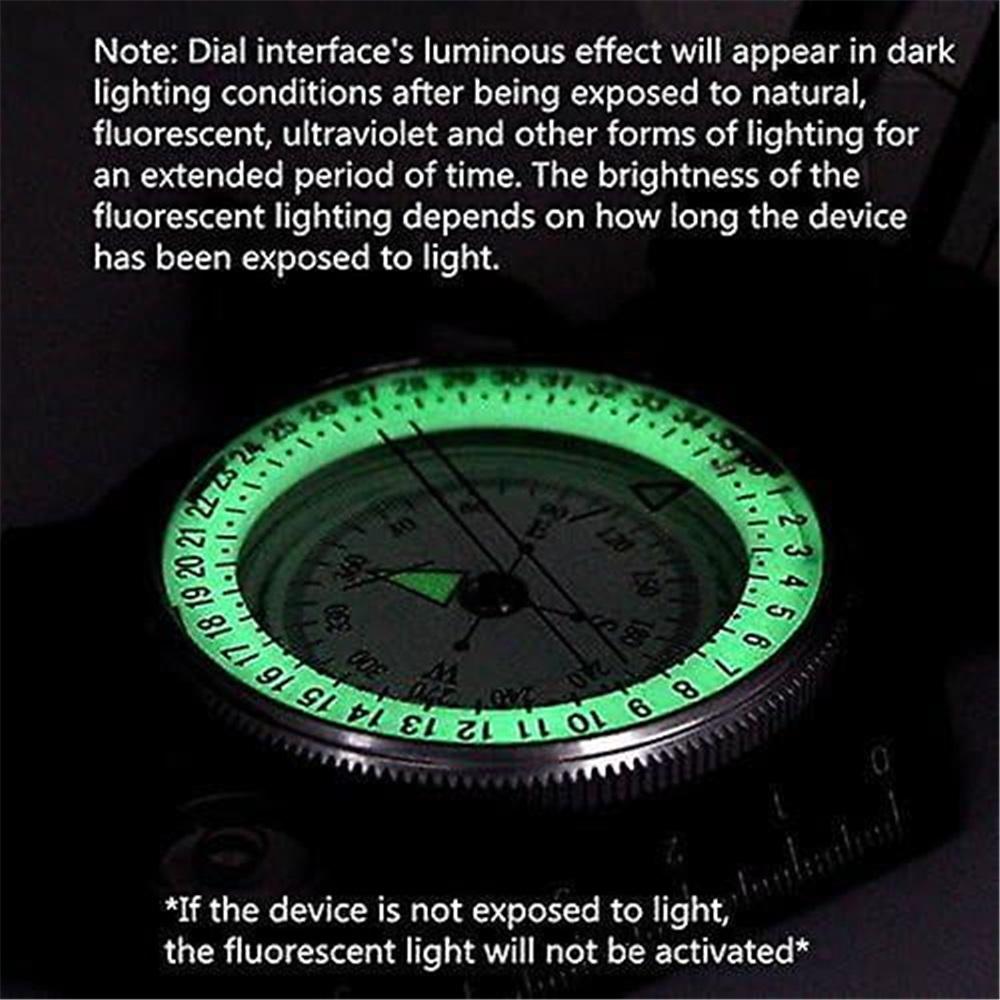 Military Compass, Hiking Compass with Carrying Bag, Professional Multifunction Waterproof and Waterproof Navigation Compass for Camping Hiking Geology