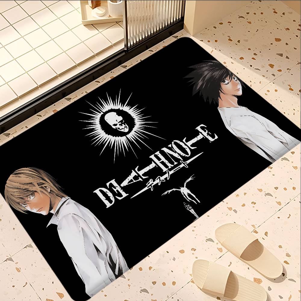 Japan Anime Death Note Door Mat Washable Non-Slip Living Room Sofa Chairs Area Mat Kitchen Toilet Rug