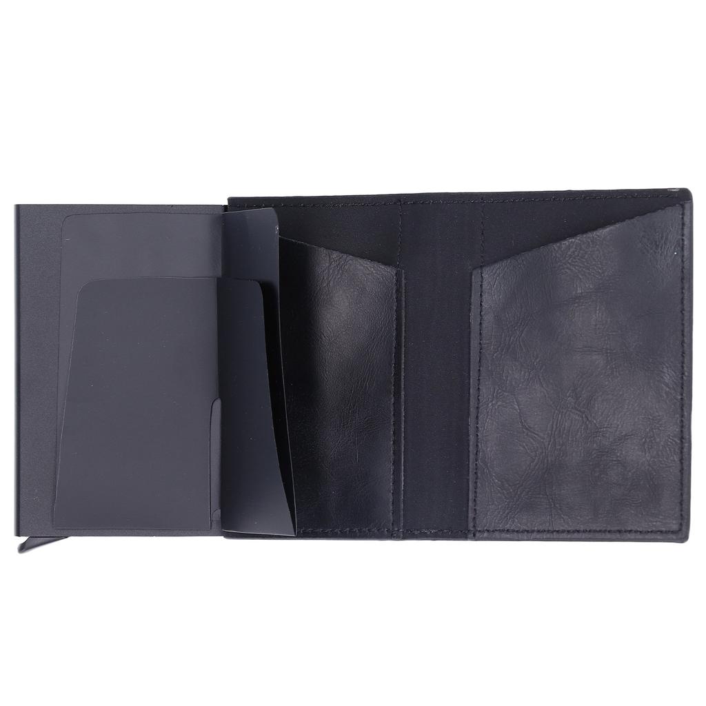 Anti Lost Card Holder Case Trackable Credit Card Wallet with Blocking Anti Thief Function for Daily Use Black