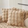 Thickened Plush Sofa Cover Winter Rabbit Plush Warm Sofa Cushion Non-Slip Backrest Cushion Sofa Dust Decoration Soft Comfortable