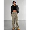 Women's Leopard Print Wide-Leg Casual Pants - Loose, Versatile, Long