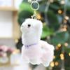 European Mink Alpaca Bow Tie Alpaca Rainbow Alpaca Plush Toy Bag Keychain Pendant