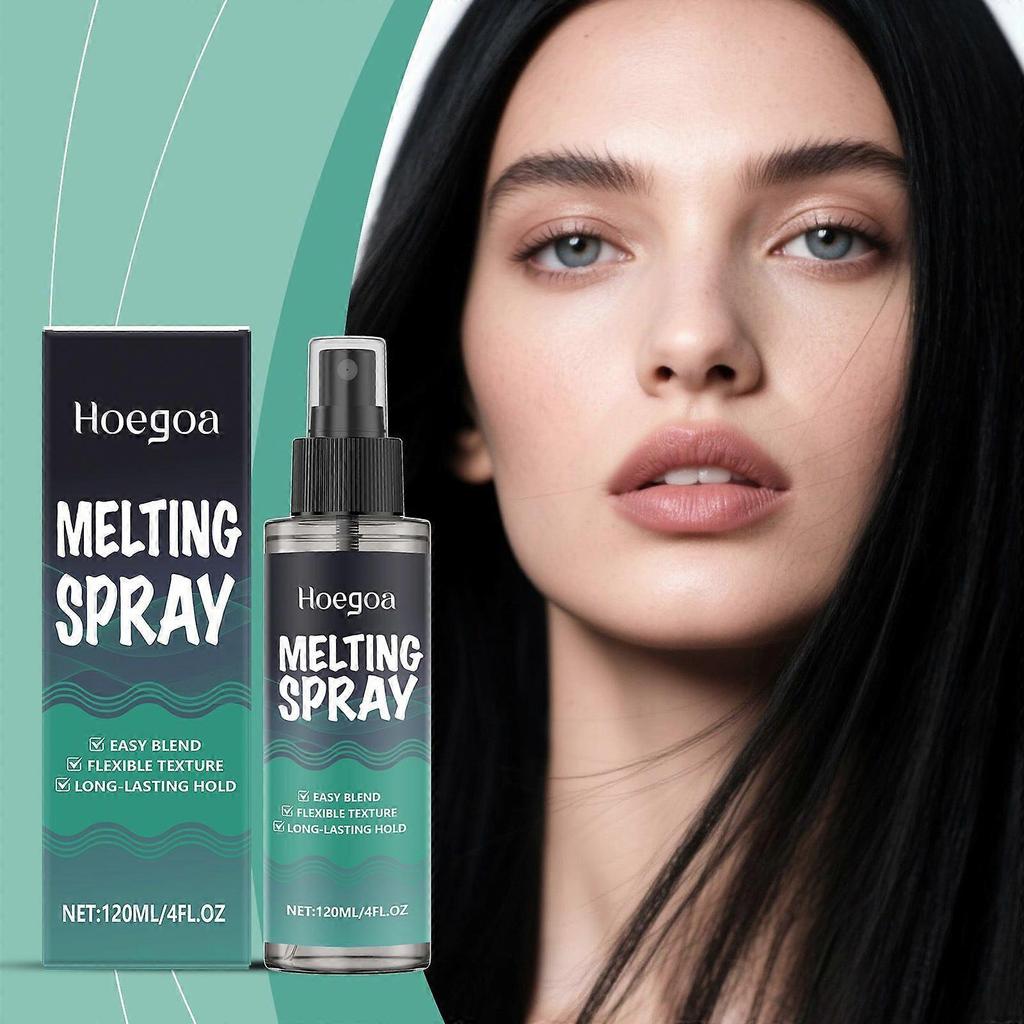 Melting Spray And Holding Spray, Extra Hold Melting Spray for Lace Wigs, Wig Melting Spray Strong Natural Forming Hold with Fast Drying