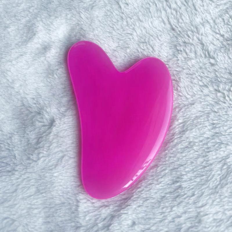 Resin Heart-Shaped Massage Scraping Tablets for Full Body and Meridian Therapy