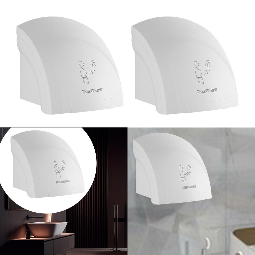 Automatic Electric Hand Dryer Wall Mounted Low Noise Blower for Toilets Cold Wind