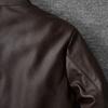 Casual Men Leather Jacket Thin Soft Cow Leather Black Brown Standard Collar Men's Short Coat Spring