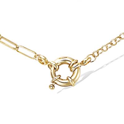 [R5677] – Vergoldete „Cléopatra“-Halskette – 38 cm 3 mm (Posaune)