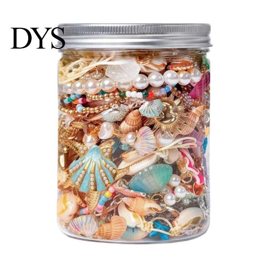 Coastal Jewelry Set Mystery Jar for Women, Random Mixed with Necklace Unique Alloy Accessories Earrings Ring Bracelet Brooch, Gift Family Friends Her