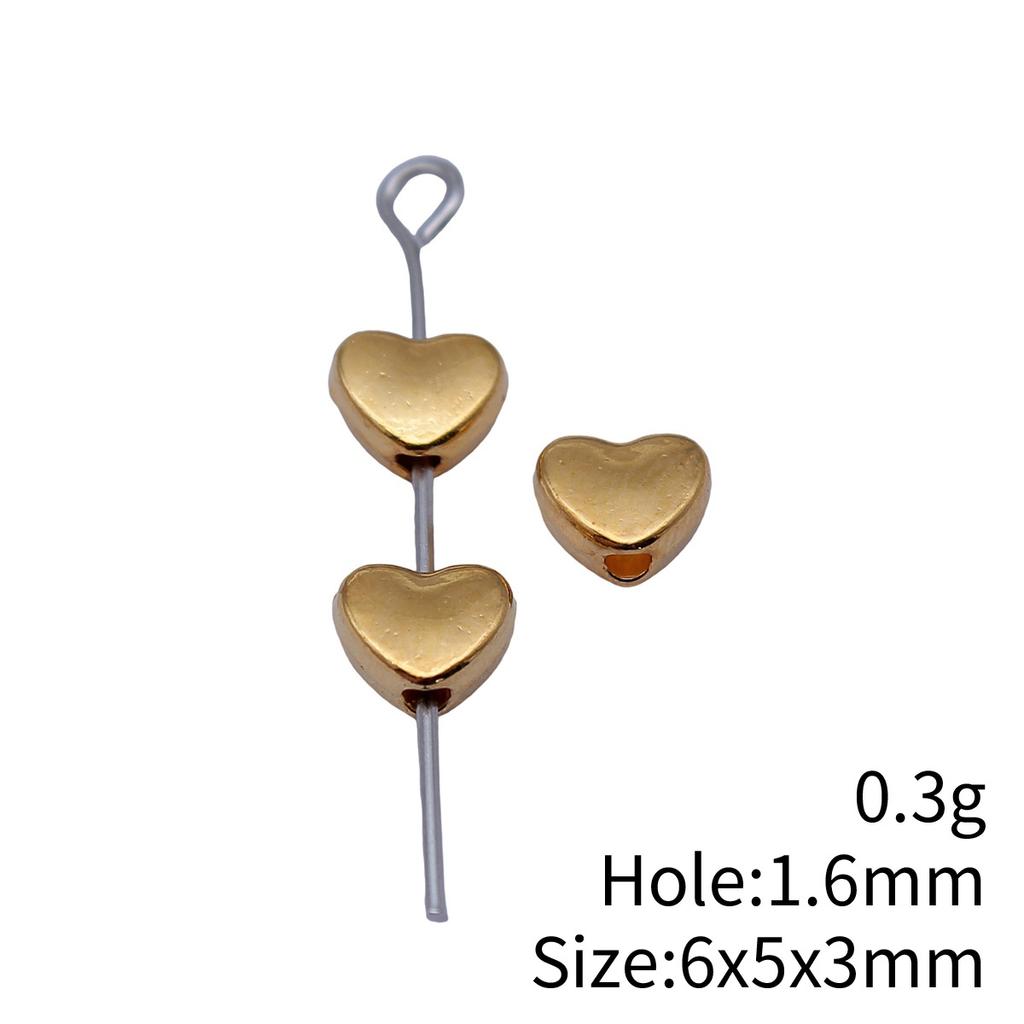 Heart Loose Beads For Valentine Bracelet Necklace DIY Vintage Jewelry Making Supplies For Charm