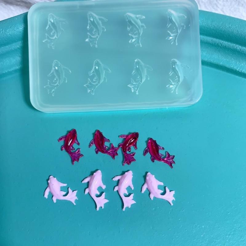 Unique Cat Shaped Decorations Mould Easy To Demould Silicone Ornaments Mold