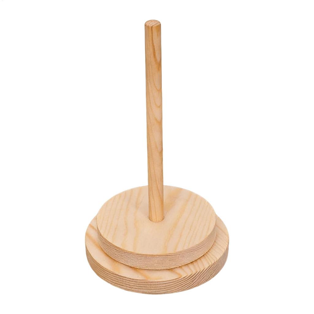 Wood Yarn Stand Holder Spinning Knitting Tool Crochet Yarn Supporter Rotating Thread Spool Wool Ball Winder Rotation Spinner