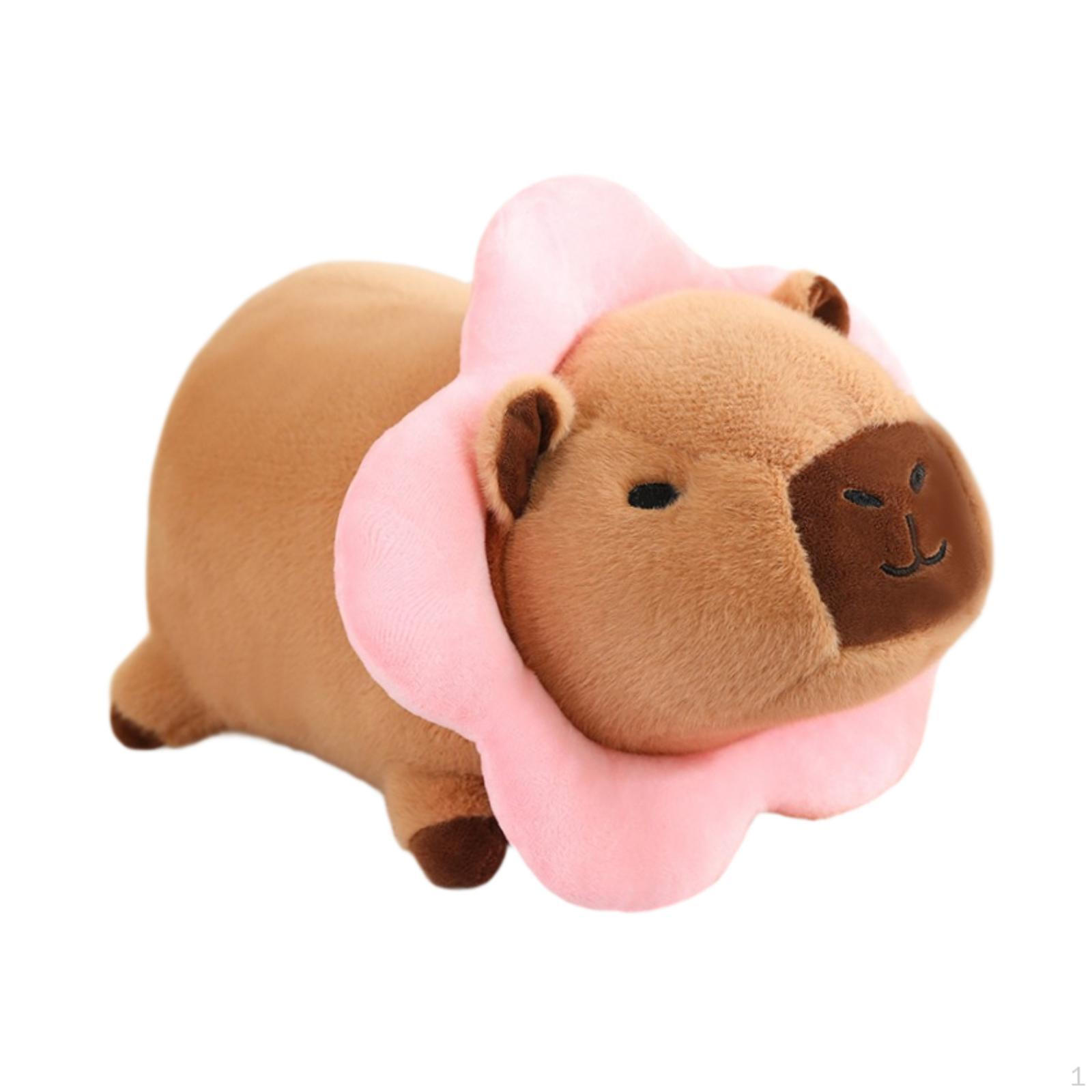 

Очаровательная плюшевая игрушка капибара для детей и взрослых. Идея подарка Pink Flower