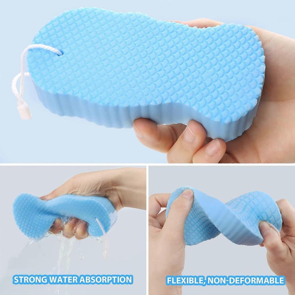 Bath Sponge, Super Soft Exfoliating Sponges for Adults & Baby Body Shower Sponge Brush Dead Skin Remover