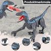 GuKKK Remote Control Dinosaur Toy, RC T-Rex Robot with Walking, Spray, Roaring & Head Shaking, Electronic Dino Toy for Boys & Girls (Gray)
